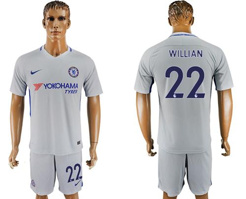 Chelsea #22 Willian Sec Away Soccer Club Jersey
